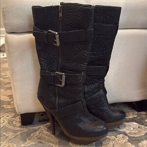 Elizabeth & James Moto Platform Boots